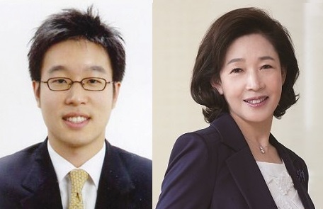 대신증권 양홍석부회장(왼쪽)과 모친 이어룡 회장