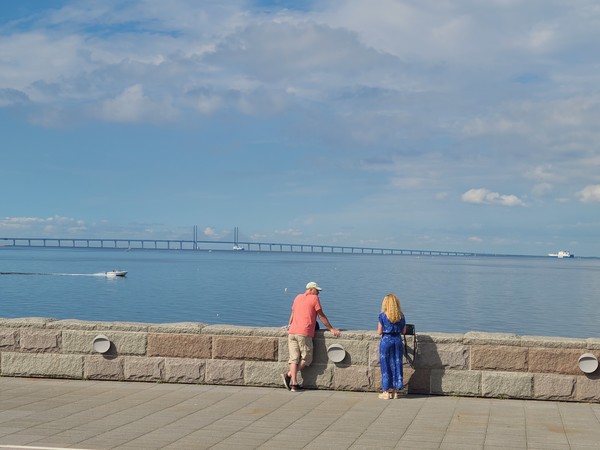 스웨덴의 말뫼와 덴마크의 인공섬인 페베르홀름 섬을 연결하는 외레순 다리.[사진=이용웅 주필]