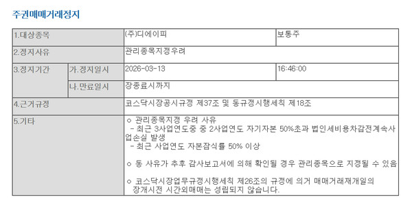 디에이피 공시.  자료=금융감독원 전자공시시스템